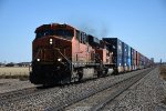 Stack train rolls west